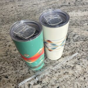 Two Pendleton Tumblers/ Straws Included